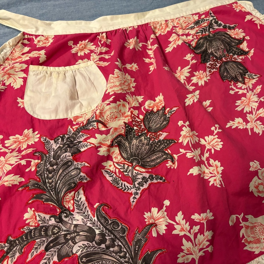 Floral Pink 100% Cotton Apron